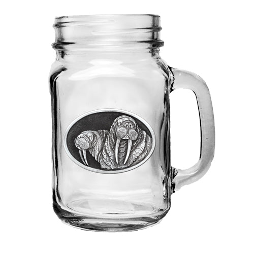 Walrus Mason Jar Mug - Sports Collectibles, Sports Memorabilia, Sports Fan Shop, Sports Gifts