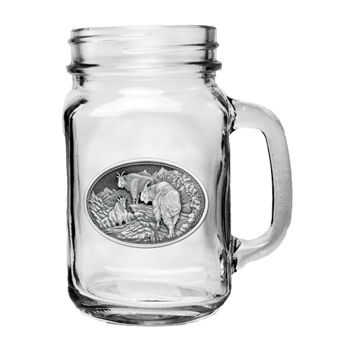 Mountain Goat Mason Jar Mug - Sports Collectibles, Sports Memorabilia, Sports Fan Shop, Sports Gifts