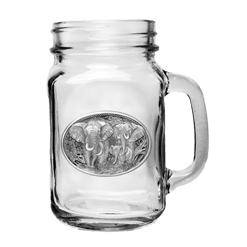 Elephant Mason Jar Mug - Sports Collectibles, Sports Memorabilia, Sports Fan Shop, Sports Gifts