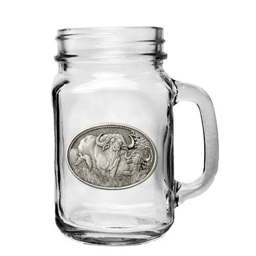 Cape Buffalo Mason Jar Mug - Sports Collectibles, Sports Memorabilia, Sports Fan Shop, Sports Gifts
