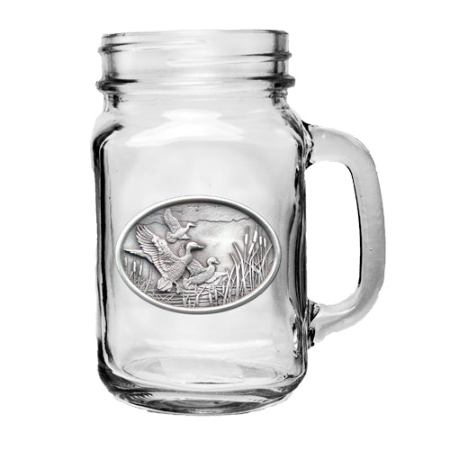 Mallard Ducks Mason Jar Mug - Sports Collectibles, Sports Memorabilia, Sports Fan Shop, Sports Gifts