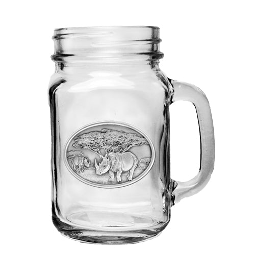 Rhino Mason Jar Mug - Sports Collectibles, Sports Memorabilia, Sports Fan Shop, Sports Gifts