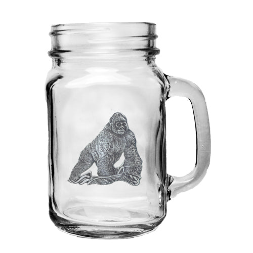 Gorilla Mason Jar Mug - Sports Collectibles, Sports Memorabilia, Sports Fan Shop, Sports Gifts