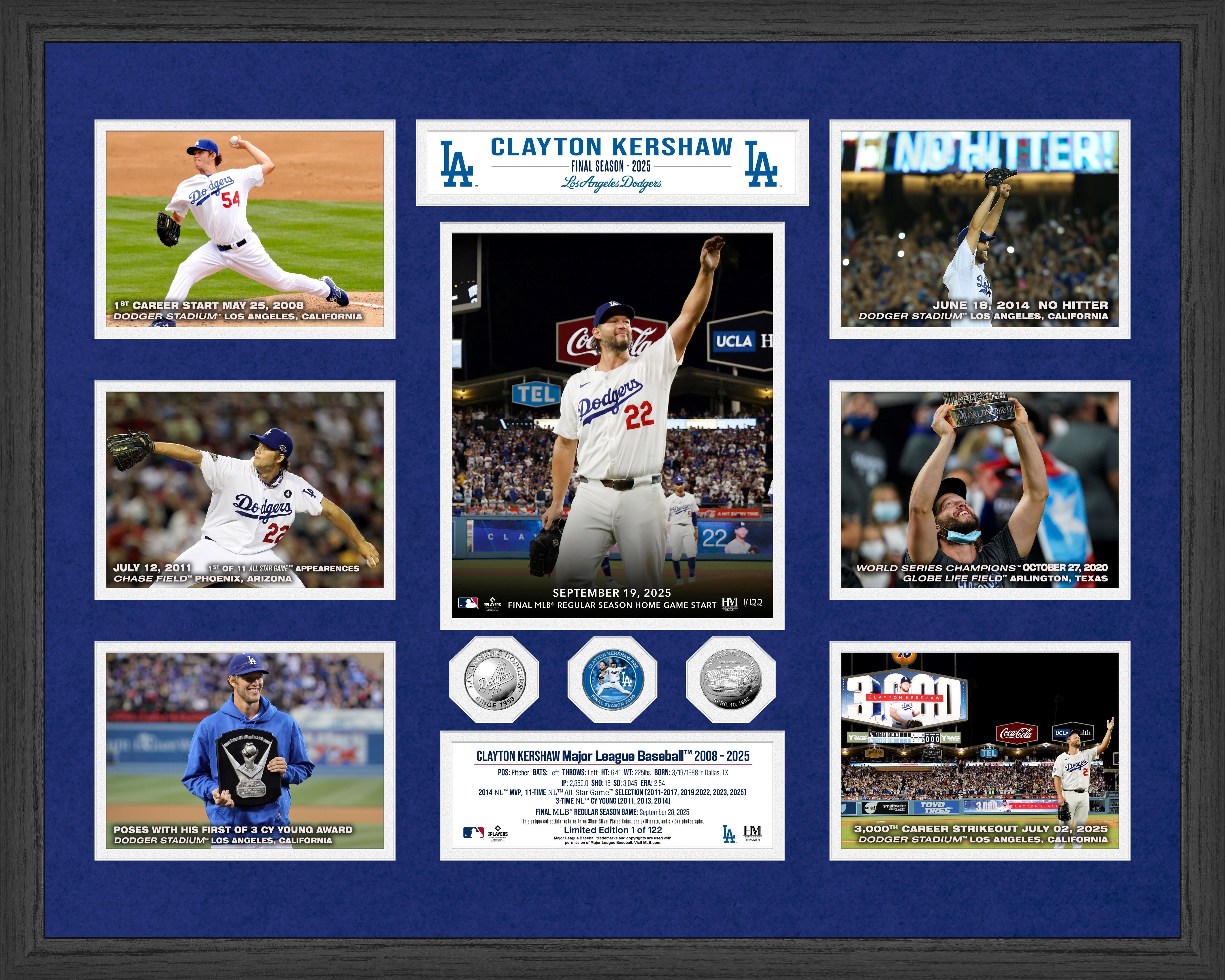 Clayton Kershaw Career Mega Mint