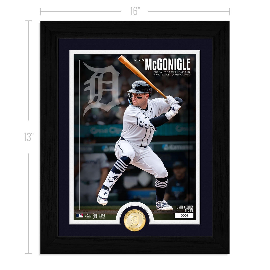 Kevin McGonigle Detroit Tigers First MLB Career Home Run Bronze Coin Photo Mint - Sports Gifts, Sports Memorabilia, Sports Collectibles, Fan Shop