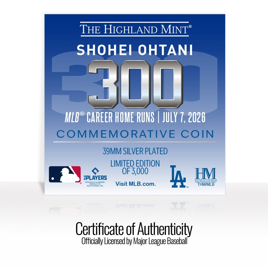 Shohei Ohtani 300th Career Home Run Silver Coin - Sports Gifts, Sports Memorabilia, Sports Collectibles, Fan Shop