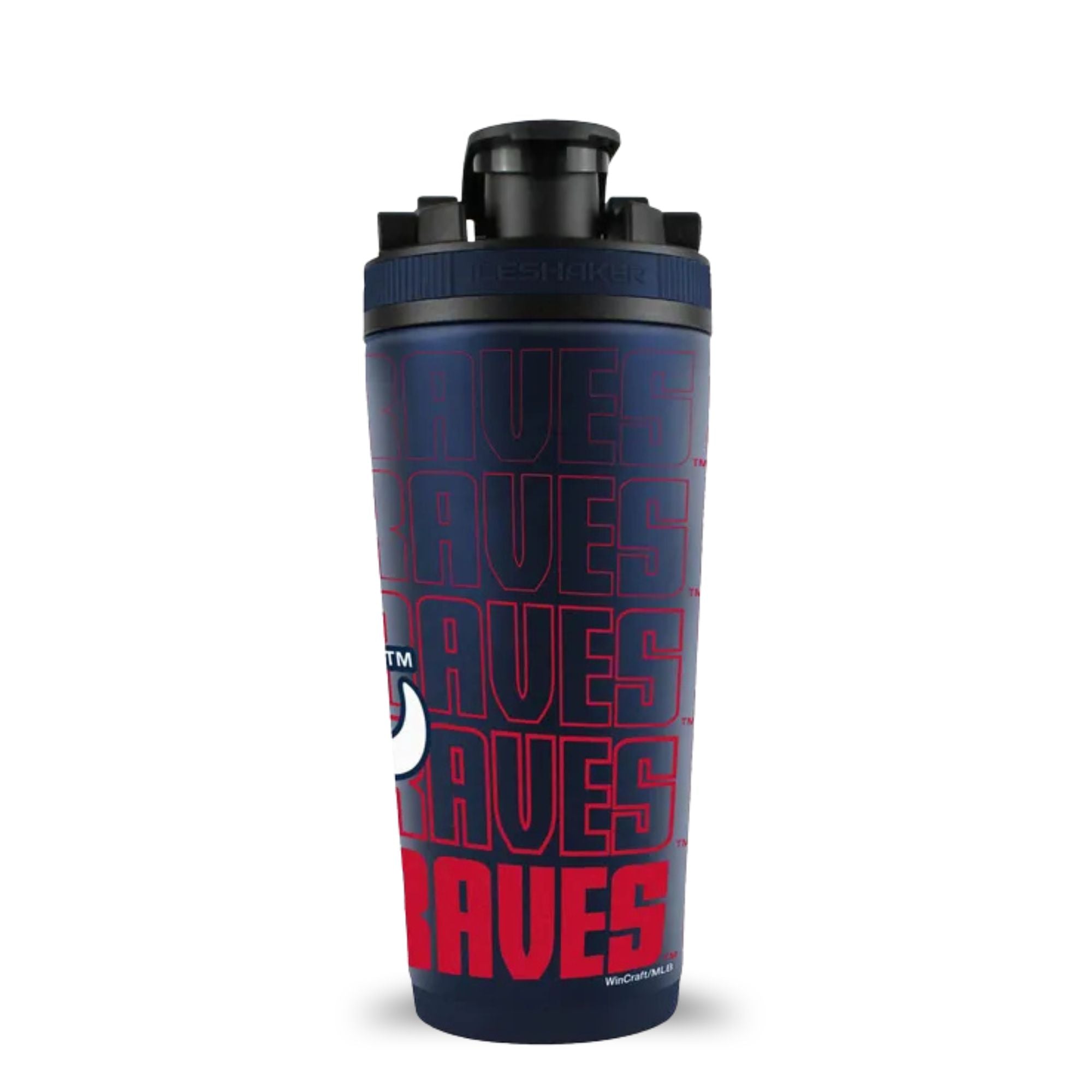 Officially Licensed Atlanta Braves 26oz Ice Shaker - Sports Gifts, Sports Memorabilia, Sports Collectibles, Fan Shop