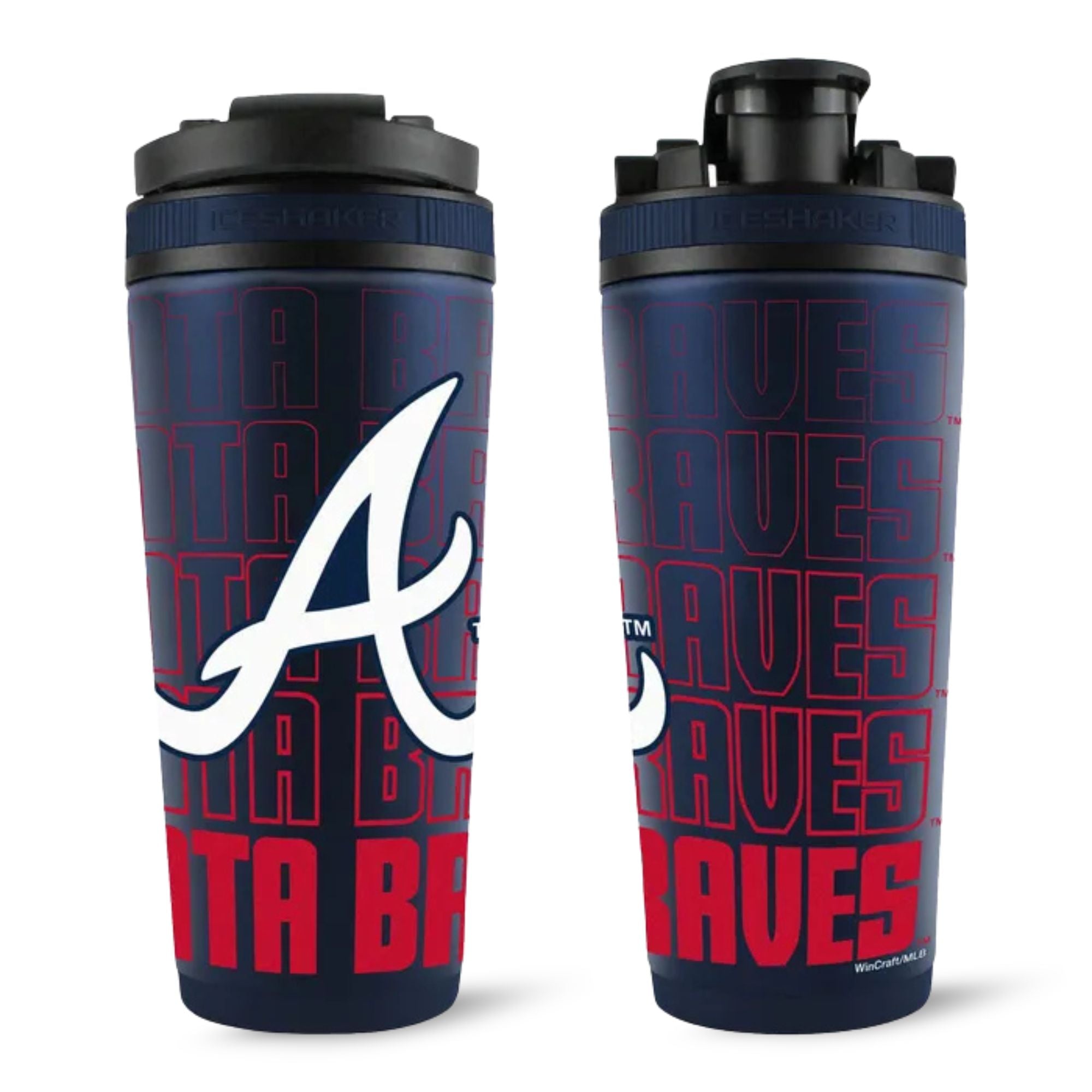 Officially Licensed Atlanta Braves 26oz Ice Shaker - Sports Gifts, Sports Memorabilia, Sports Collectibles, Fan Shop