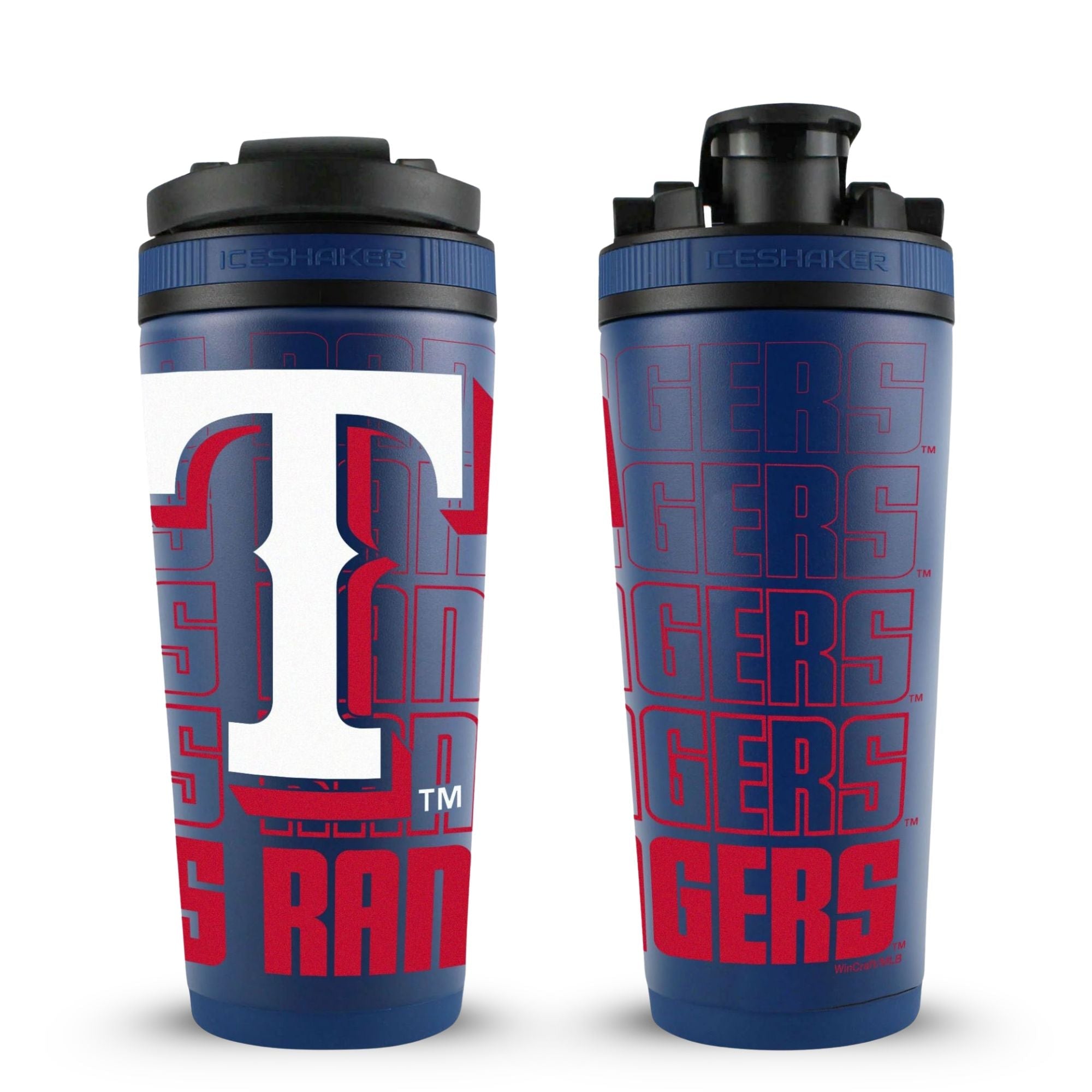 Officially Licensed Texas Rangers 26oz Ice Shaker - Sports Gifts, Sports Memorabilia, Sports Collectibles, Fan Shop