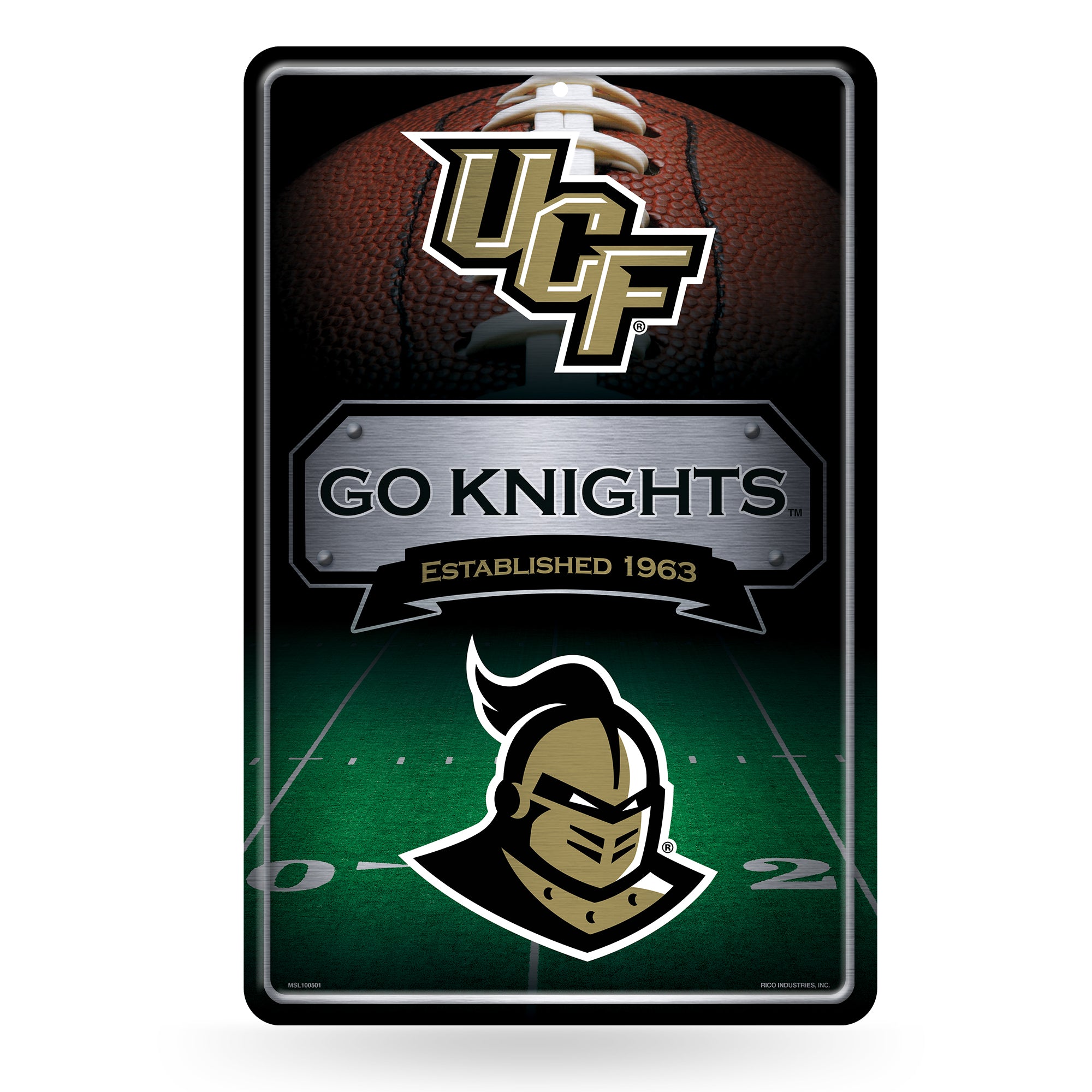 NCAA  Central Florida Knights UCF 11" x 17" Large Metal Home Décor Sign