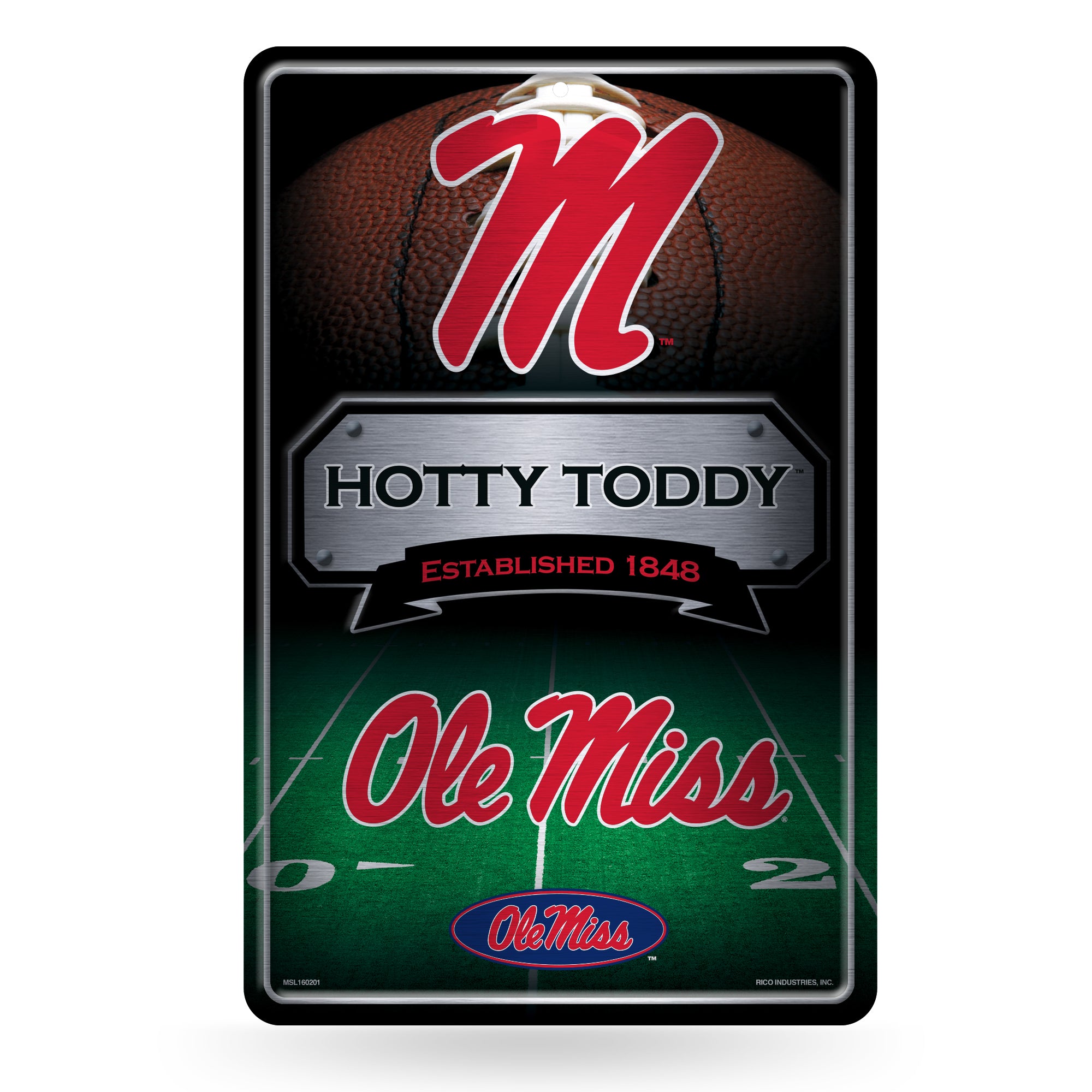 NCAA  Mississippi Rebels  11" x 17" Large Metal Home Décor Sign