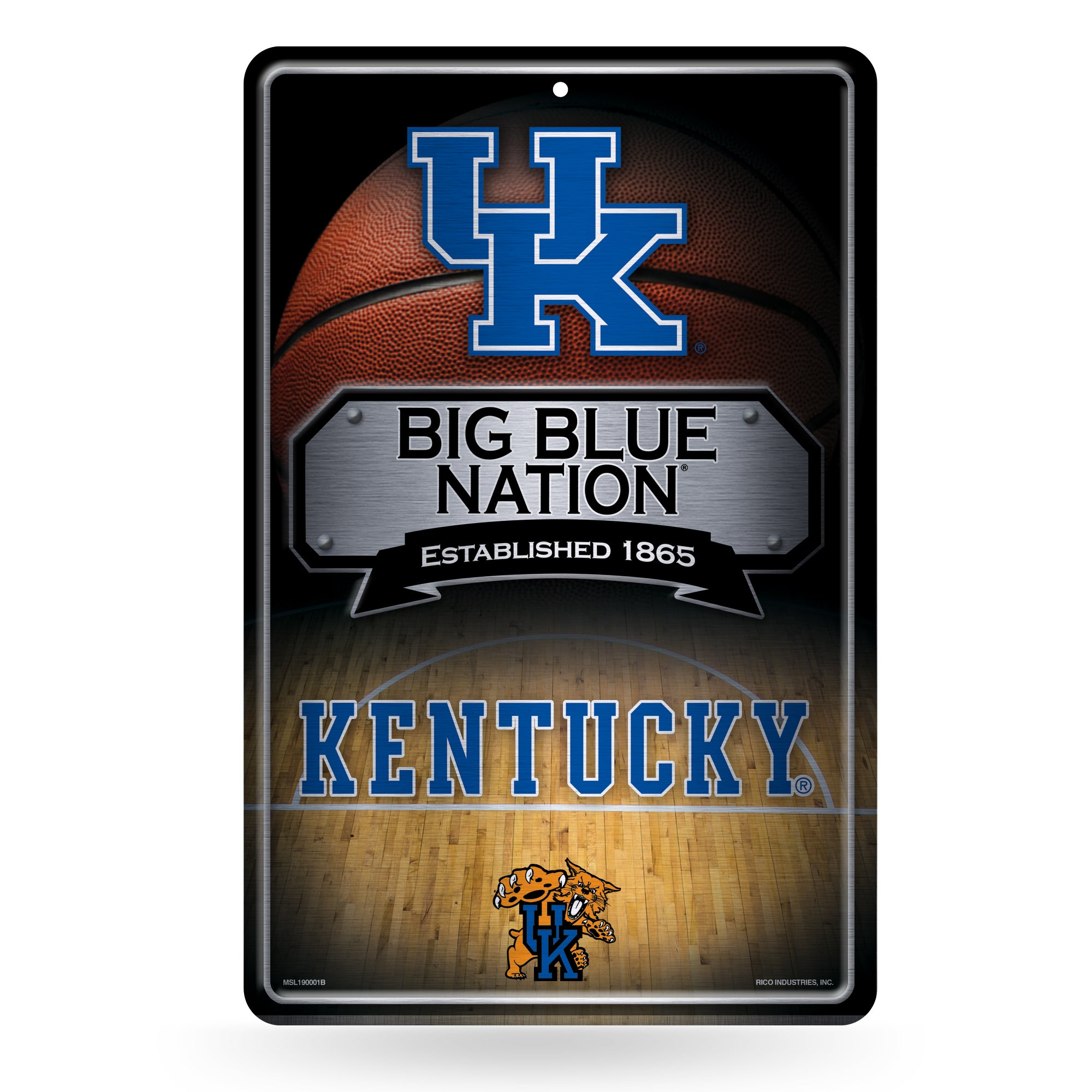 NCAA  Kentucky Wildcats  11" x 17" Large Metal Home Décor Sign