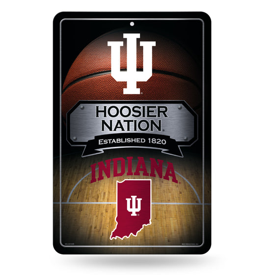 NCAA  Indiana Hoosiers  11" x 17" Large Metal Home Décor Sign