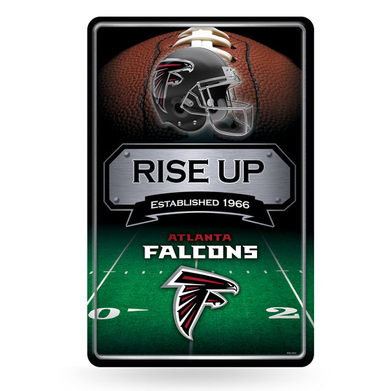 NFL Football Atlanta Falcons  11" x 17" Large Metal Home Décor Sign
