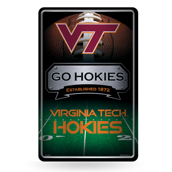 NCAA  Virginia Tech Hokies  11" x 17" Large Metal Home Décor Sign