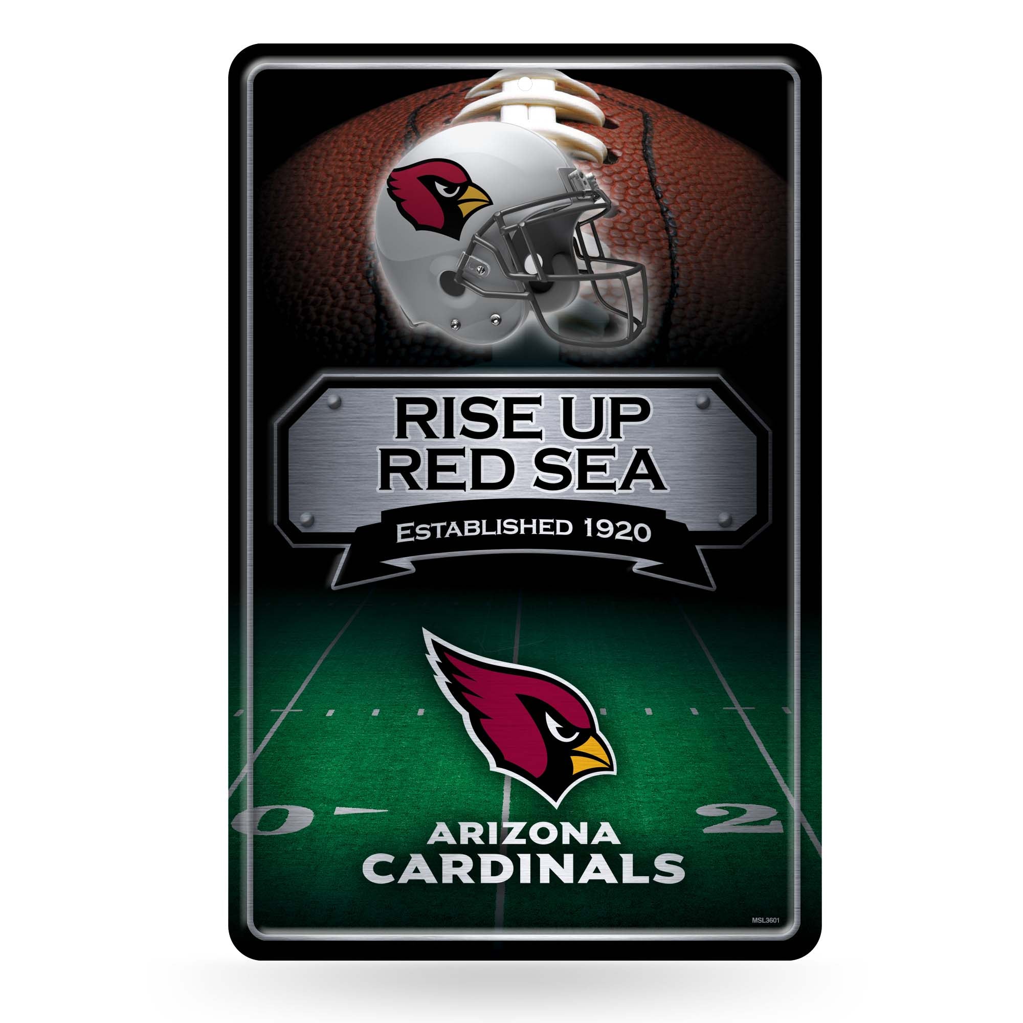 NFL Football Arizona Cardinals  11" x 17" Large Metal Home Décor Sign