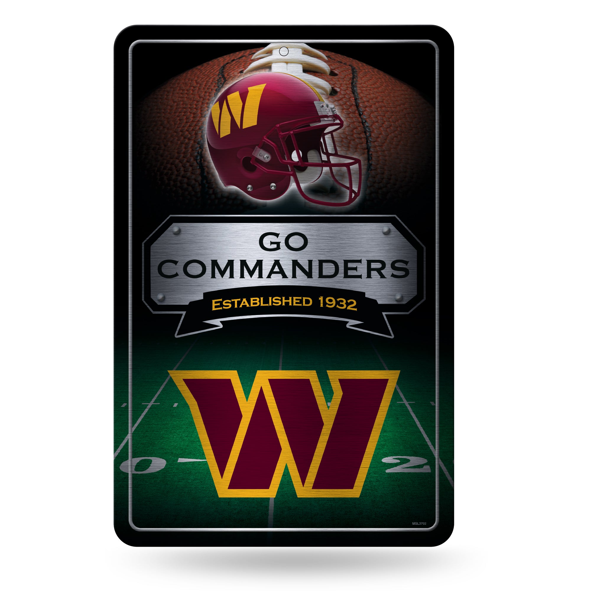 NFL Football Washington Commanders  11" x 17" Large Metal Home Décor Sign