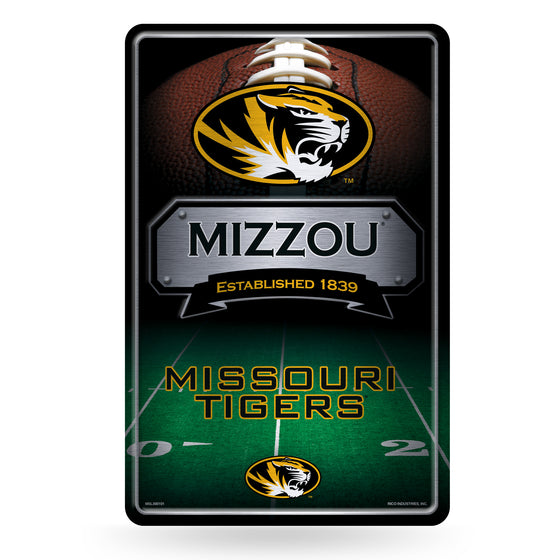 NCAA  Missouri Tigers  11" x 17" Large Metal Home Décor Sign