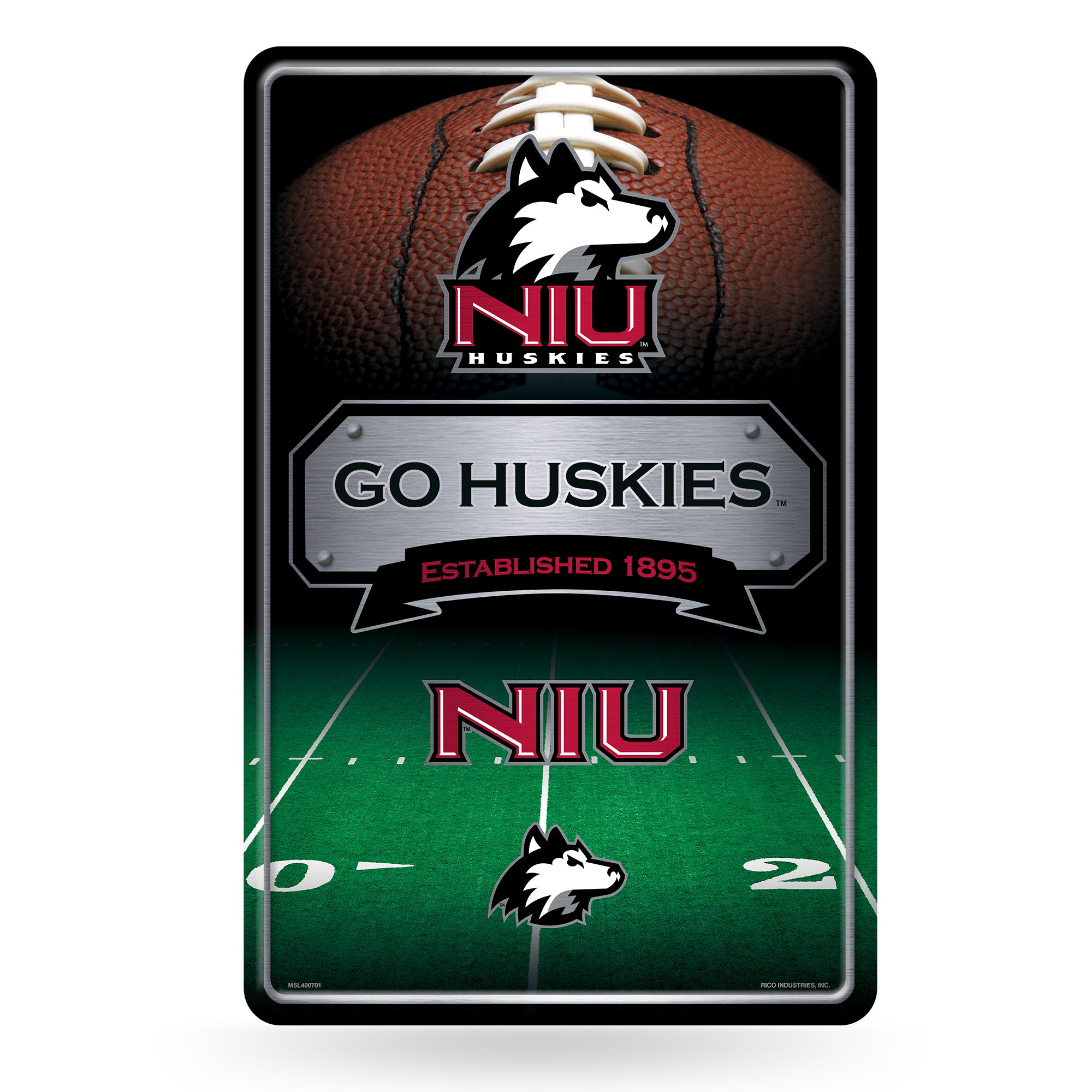 NCAA  Northern Illinois Huskies  11" x 17" Large Metal Home Décor Sign