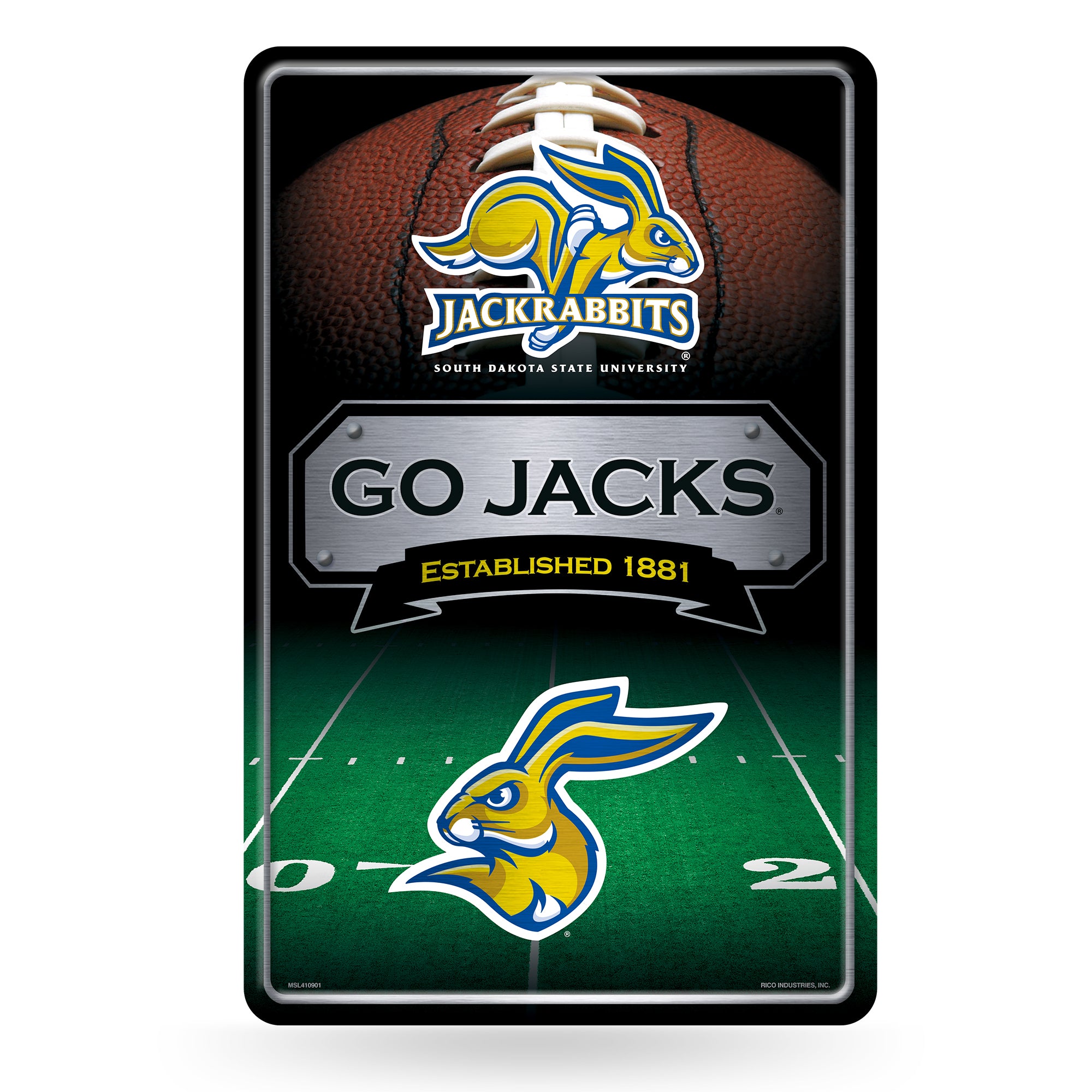 NCAA  South Dakota State Jackrabbits  11" x 17" Large Metal Home Décor Sign