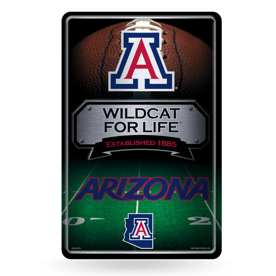 NCAA  Arizona Wildcats  11" x 17" Large Metal Home Décor Sign