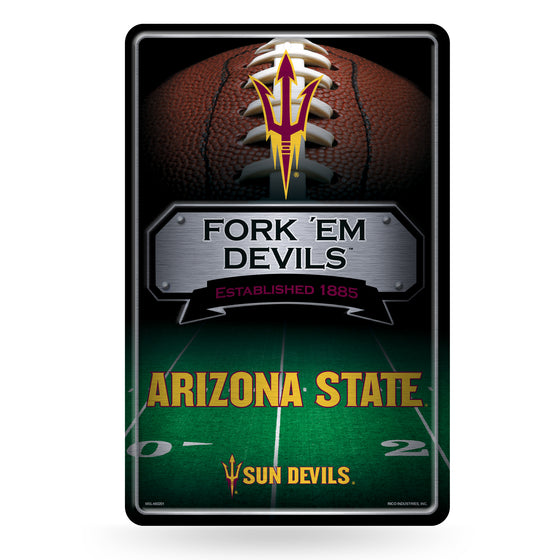 NCAA  Arizona State Sun Devils  11" x 17" Large Metal Home Décor Sign