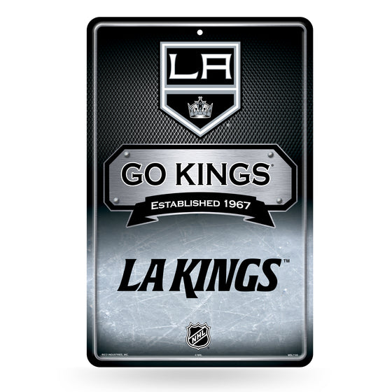 NHL Hockey Los Angeles Kings  11" x 17" Large Metal Home Décor Sign