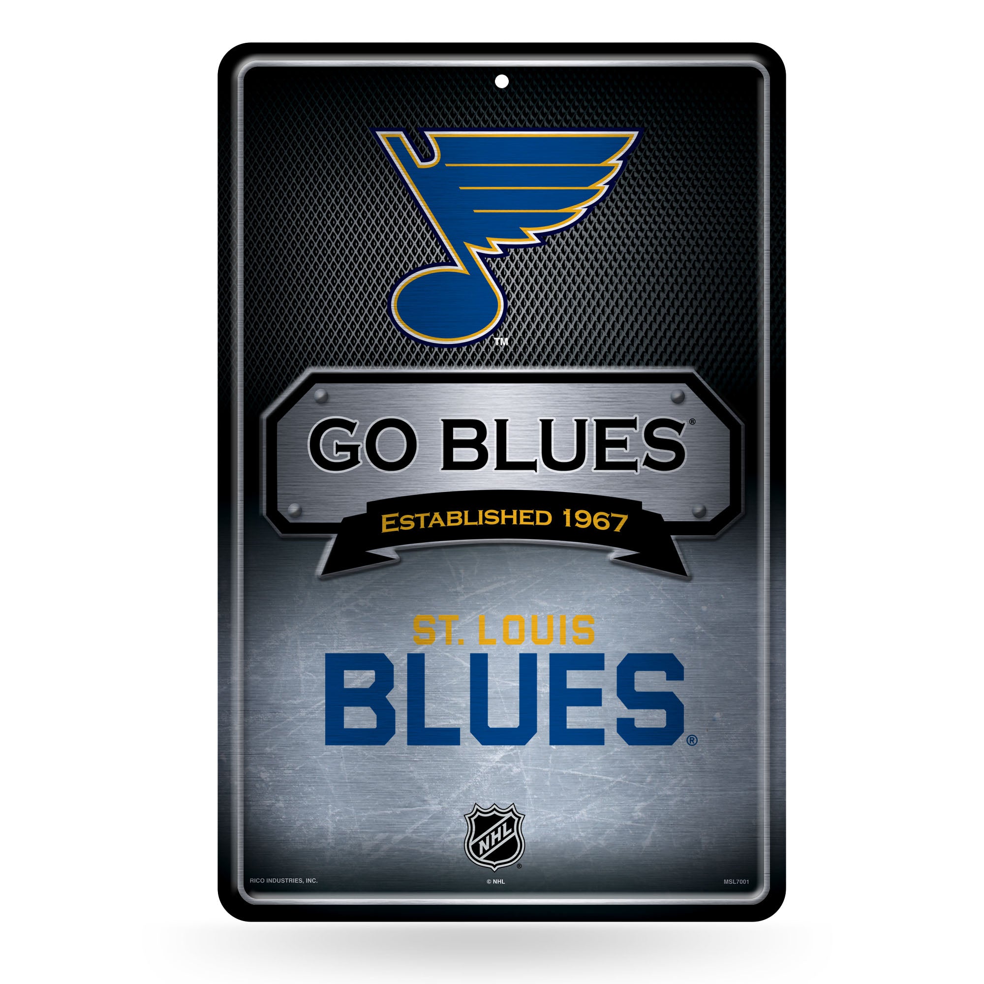 NHL Hockey St. Louis Blues  11" x 17" Large Metal Home Décor Sign