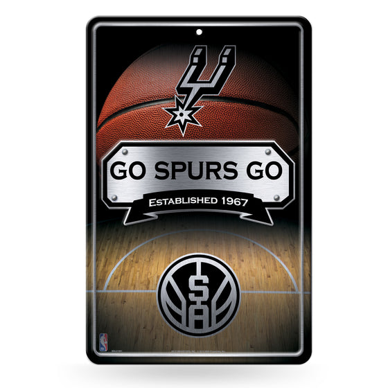 NBA Basketball San Antonio Spurs  11" x 17" Large Metal Home Décor Sign