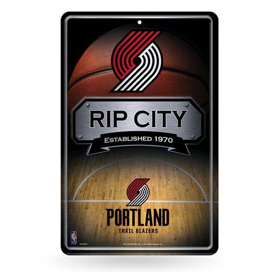 NBA Basketball Portland Trail Blazers  11" x 17" Large Metal Home Décor Sign