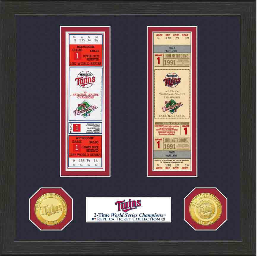 Minnesota Twins World Series Ticket Collection - Sports Collectibles, Sports Memorabilia, Sports Fan Shop, Sports Gifts