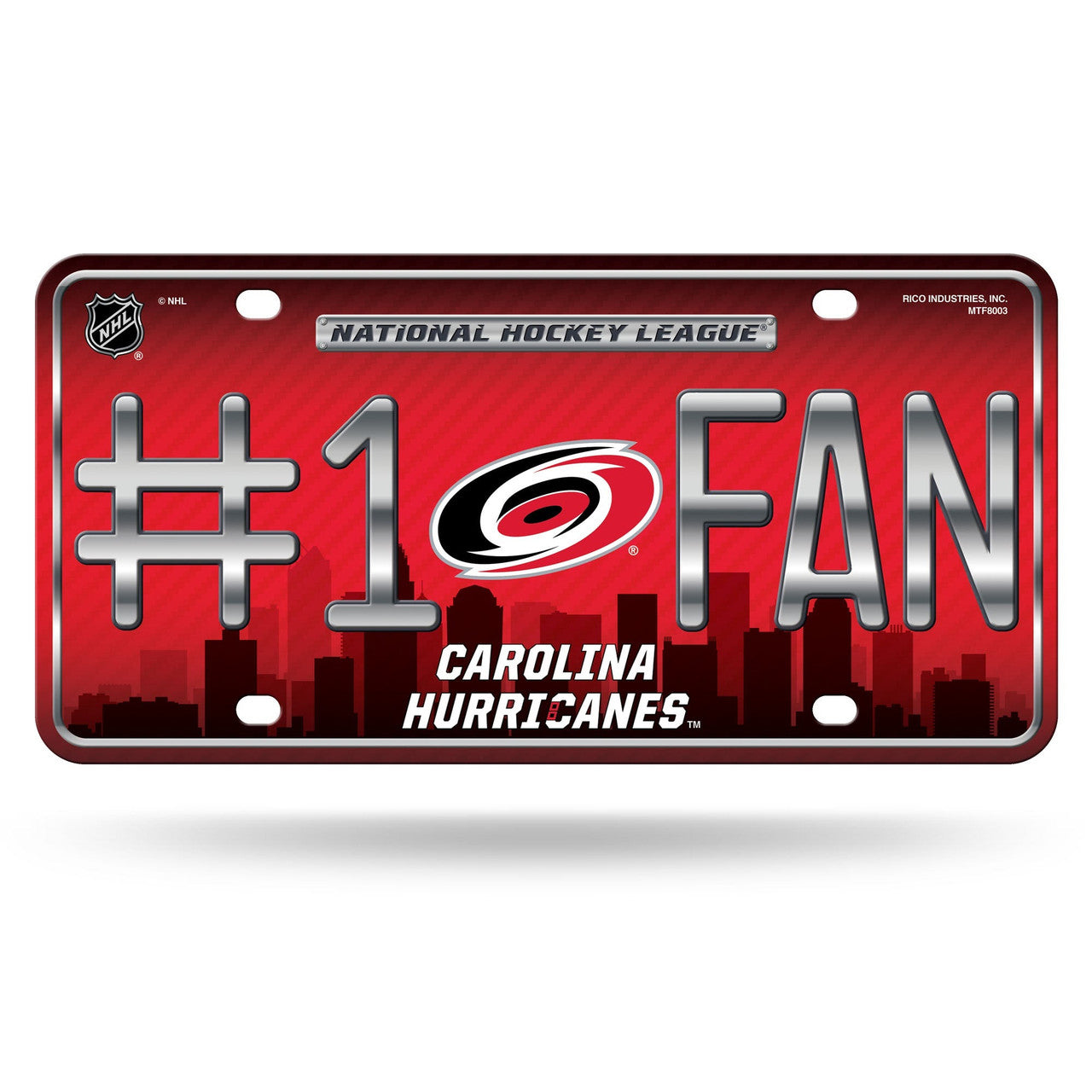 Carolina Hurricanes License Plate #1 Fan - Sports Collectibles, Sports Memorabilia, Sports Fan Shop, Sports Gifts