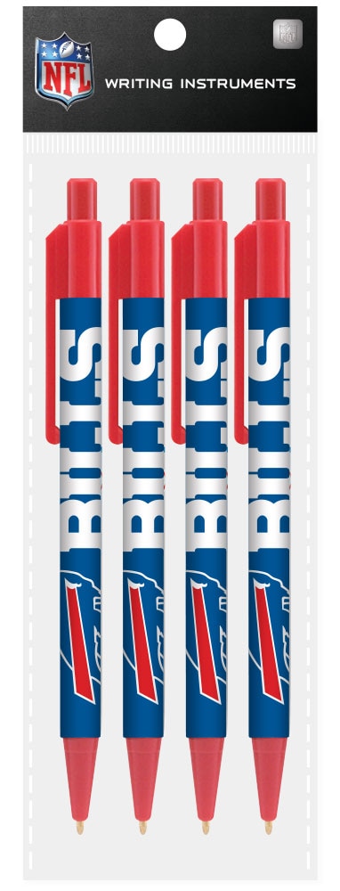 Buffalo Bills 4 Pack Cool Color Pens - Sports Gifts, Sports Memorabilia, Sports Collectibles, Fan Shop