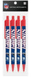 New York Giants 4 Pack Cool Color Pens - Sports Gifts, Sports Memorabilia, Sports Collectibles, Fan Shop