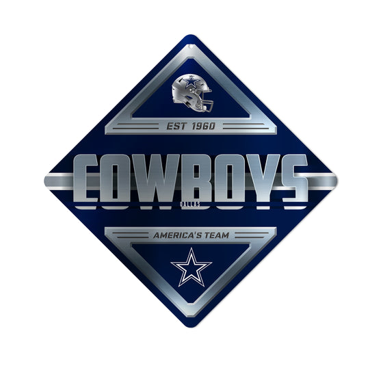 NFL Football Dallas Cowboys  Metal Sign 16.5" x 16.5" Home Décor - Bedroom - Office - Man Cave