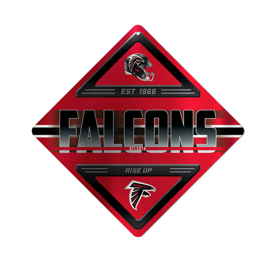 NFL Football Atlanta Falcons  Metal Sign 16.5" x 16.5" Home Décor - Bedroom - Office - Man Cave