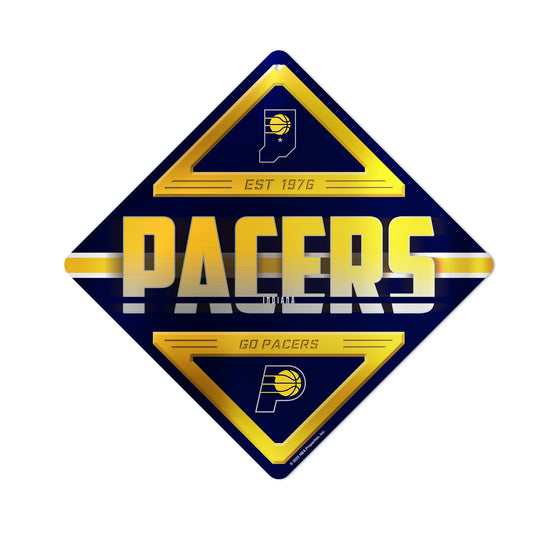 NBA Basketball Indiana Pacers  Metal Sign 16.5" x 16.5" Home Décor - Bedroom - Office - Man Cave