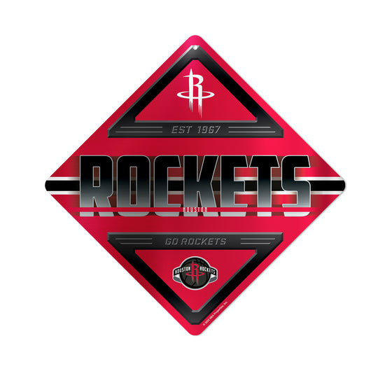 NBA Basketball Houston Rockets  Metal Sign 16.5" x 16.5" Home Décor - Bedroom - Office - Man Cave