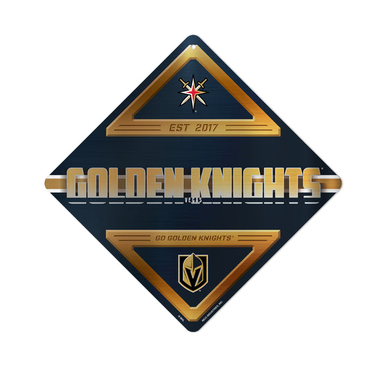 NHL Hockey Vegas Golden Knights  Metal Sign 16.5" x 16.5" Home Décor - Bedroom - Office - Man Cave