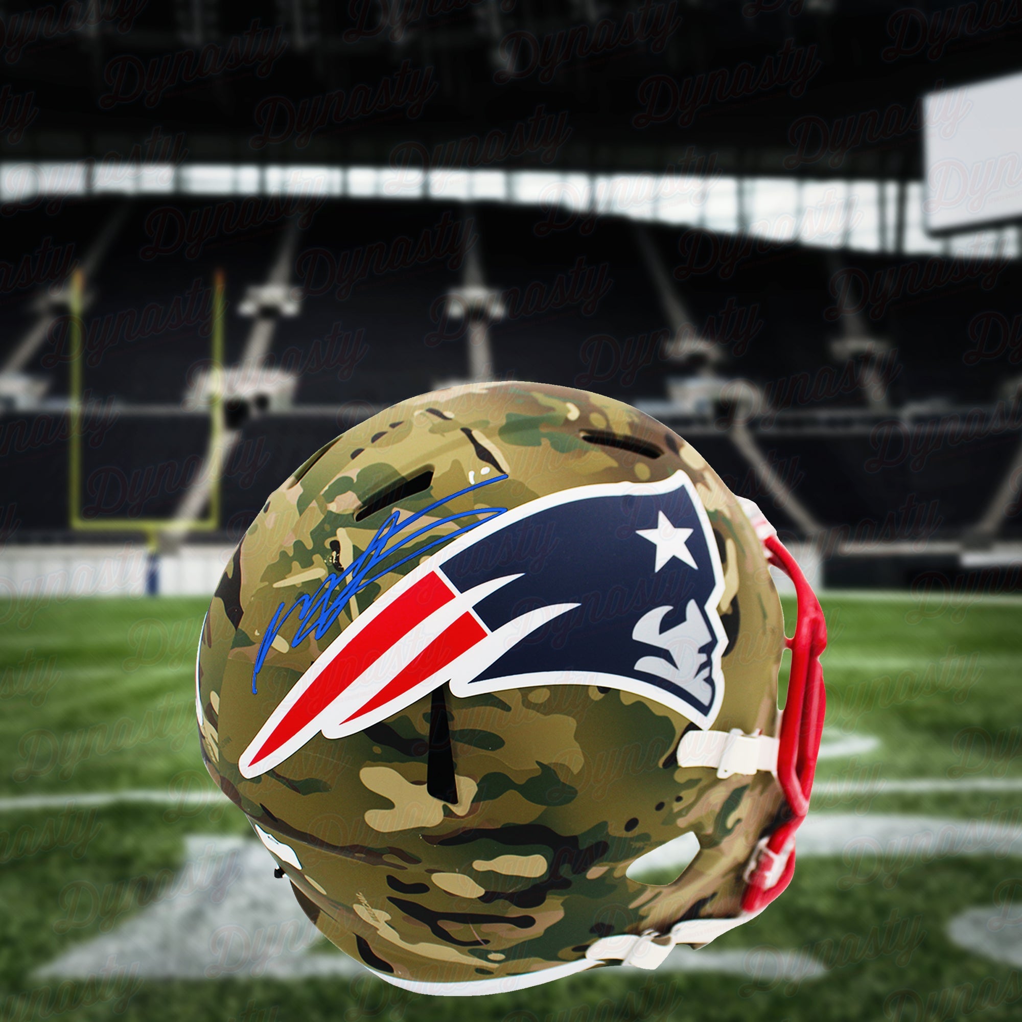 Mac Jones New England Patriots Autographed Authentic Camo Football Helmet - Sports Collectibles, Sports Memorabilia, Sports Fan Shop, Sports Gifts