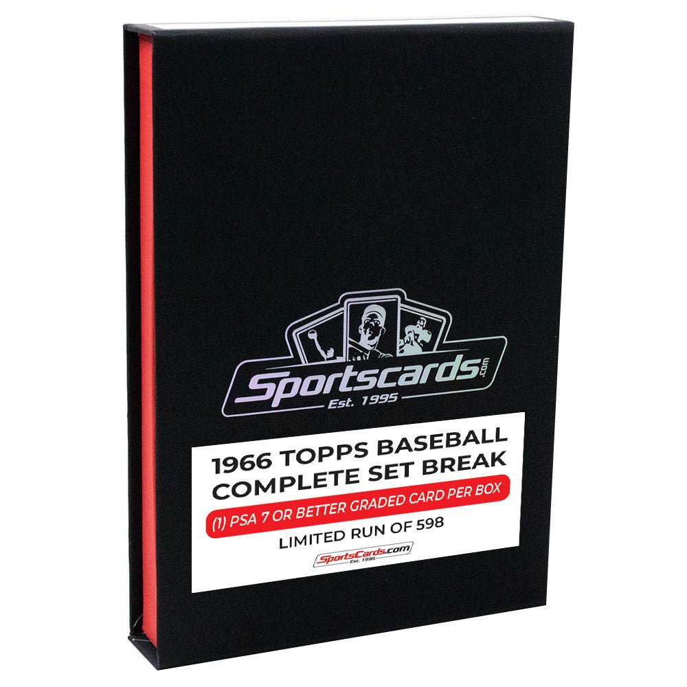 1966 Topps Baseball Complete Graded Set Break - (1) PSA 7 or Better Graded Card Per Box! - Sports Gifts, Sports Memorabilia, Sports Collectibles, Fan Shop