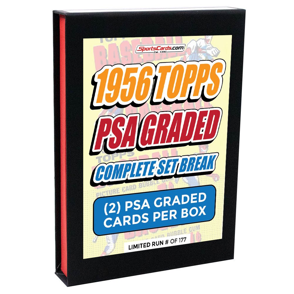 1956 TOPPS BASEBALL PSA GRADED COMPLETE SET BREAK – 2 CARDS PER BOX! - Sports Gifts, Sports Memorabilia, Sports Collectibles, Fan Shop