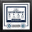 MLB Baseball Photo Picture Frame Kit - Seattle Mariners (Navy Matting, Gray Trim)