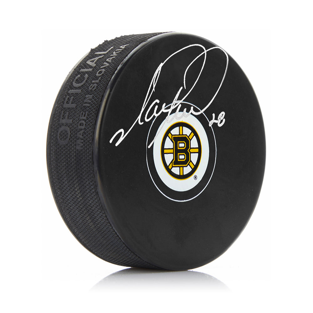 Mark Recchi Boston Bruins Autographed Hockey Logo Puck - Sports Collectibles, Sports Memorabilia, Sports Fan Shop, Sports Gifts
