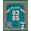 Framed Autographed/Signed Marks Brothers Mark Clayton & Mark Duper 35x39 Miami Teal Football Jersey JSA COA