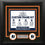 MLB Baseball Photo Picture Frame Kit - Miami Marlins (Black Matting, Orange Trim)