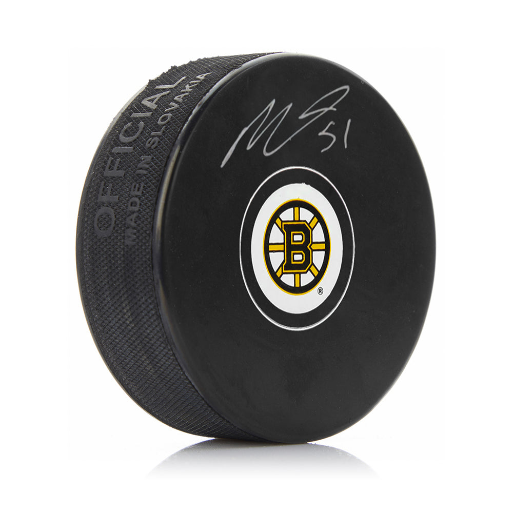 Matthew Poitras Autographed Boston Bruins Hockey Logo Puck - Sports Collectibles, Sports Memorabilia, Sports Fan Shop, Sports Gifts