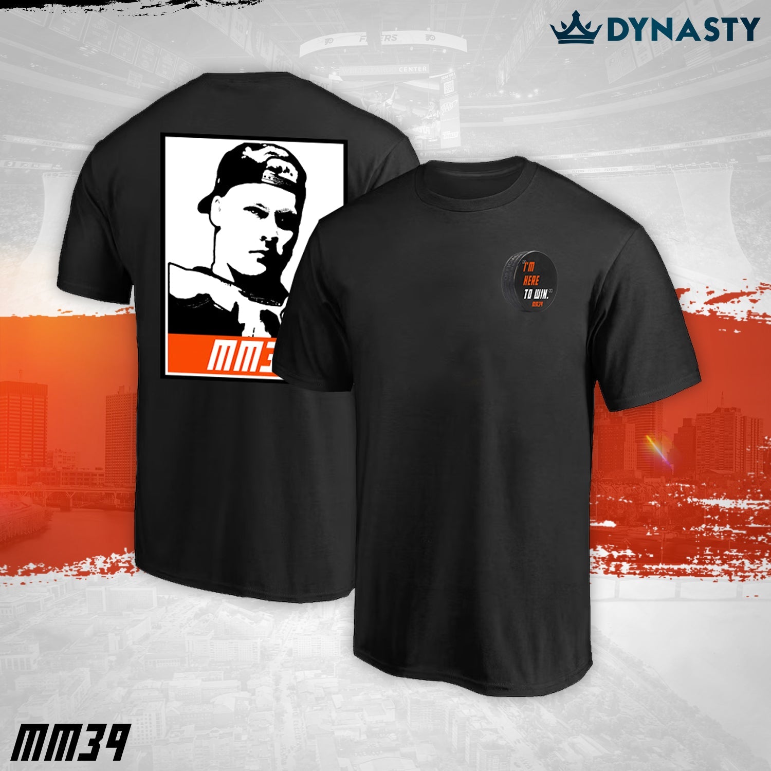 Matvei Michkov "I'm Here To Win" Exclusive MM39 Athlete T-Shirt - Sports Collectibles, Sports Memorabilia, Sports Fan Shop, Sports Gifts