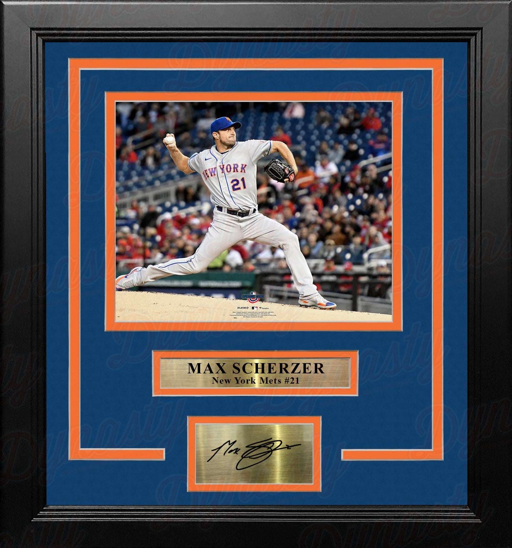Max Scherzer in Action New York Mets 8" x 10" Framed Baseball Photo with Engraved Autograph - Sports Collectibles, Sports Memorabilia, Sports Fan Shop, Sports Gifts