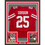 Framed Autographed/Signed Melvin Gordon 35x39 Wisconsin Red College Football Jersey JSA COA